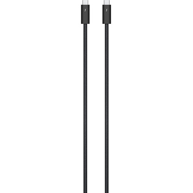 Apple Thunderbolt 4 Pro - Cabo USB - 24 pin USB-C (M) para 24 pin USB-C (M) - USB 3.1 Gen 2 / Thunderbolt 3 / Thunderbolt 4 - 3 m - Suporte para ligação em cadeia - preto