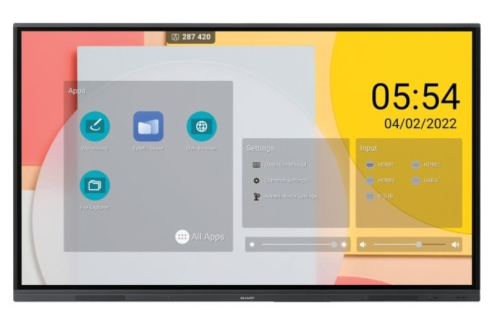 ECRÂ Sharp NEC L652B 65Polegadas Series ecrã LCD com luz de fundo LED interativa com ecrã tátil  Android 4K UHD 