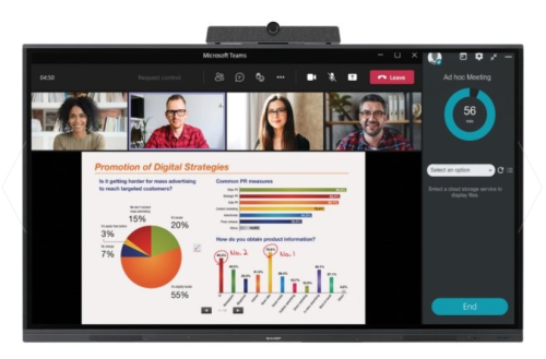 ECRÂ Sharp NEC L652B 65Polegadas Series ecrã LCD com luz de fundo LED interativa com ecrã tátil  Android 4K UHD 