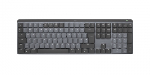 Logitech Master Series MX Mechanical - Teclado - retroiluminação - sem fios - Bluetooth LE - QWERTY - Reino Unido - interruptor: Tactile Quiet - grafite