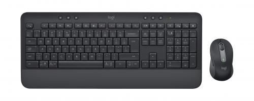 Logitech Signature MK650 for Business - Conjunto de teclado e rato - sem fios - 2.4 GHz, Bluetooth LE - QWERTY - Italiano - grafite