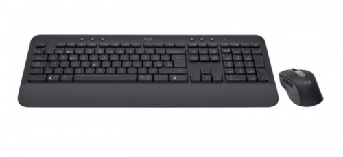 teclado e rato Logitech Signature MK650 Combo for Business sem fios - 2.4 GHz, Bluetooth LE - AZERTY - Bélgica - grafite