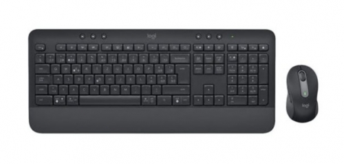 teclado e rato Logitech Signature MK650 Combo for Business sem fios - 2.4 GHz, Bluetooth LE - AZERTY - Bélgica - grafite