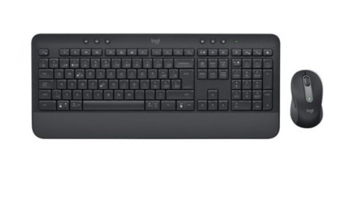 Teclado e Rato Logitech Signature MK650 Combo for Business sem fios Bluetooth LE QWERTZ Húngaro grafite , 920-011008