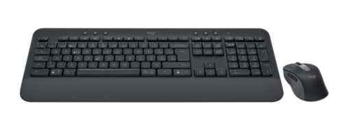 Conjunto de teclado e rato sem fios Bluetooth LE QWERTY Padrão internacional americano grafite Logitech 920-011004