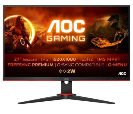 Monitor Aoc G2 27g2spae/bk 27" Fhd IPS LED 165hz Gaming 7467530