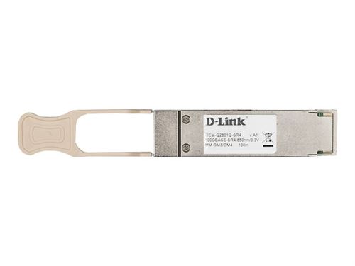 Módulo de transceptor D-Link 100GbE 100GBase-SR4 multi-modo MPO até 100 m 850 nm , DEM-Q2801Q-SR4