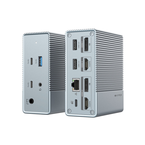 Hyper HyperDrive GEN2 - Estação de engate - USB-C - 2 x HDMI, 2 x DP - GigE