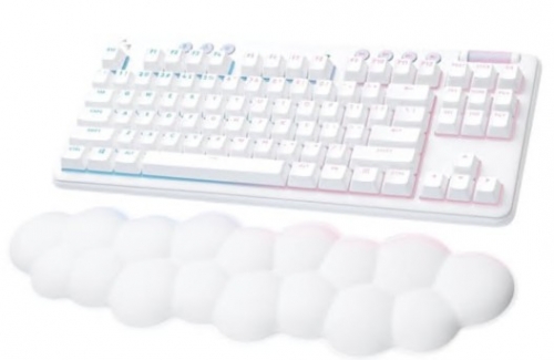 Teclado Logitech G G715 sem fios Bluetooth, 2.4 GHz AZERTY Francês Tactile branco, 920-010459