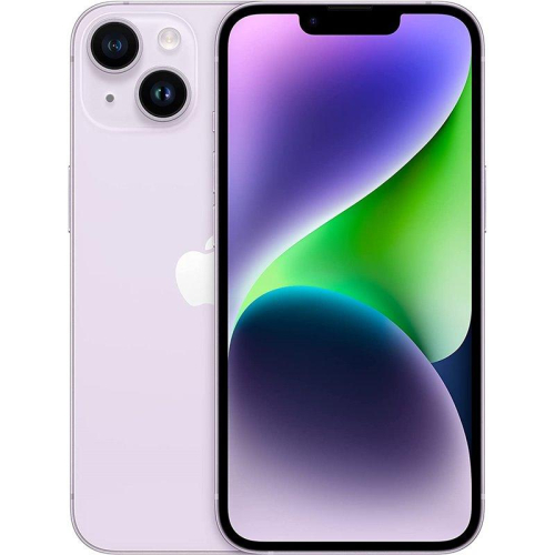 Apple iPhone 14 - 5G smartphone - SIM duplo / Memória Interna 512 GB - visor OLED - 6.1" - 2532 x 1170 pixeis - 2x câmaras traseiras 12 MP, 12 MP - front camera 12 MP - púrpura