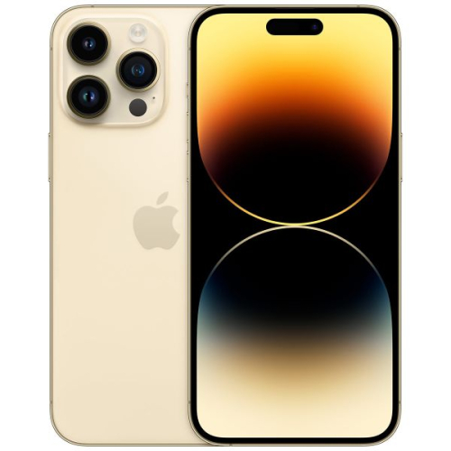 Apple iPhone 14 Pro Max - 5G smartphone - SIM duplo / Memória Interna 256 GB - visor OLED - 6.7" - 2796 x 1290 pixels (120 Hz) - 3x câmaras traseiras 48 MP, 12 MP, 12 MP - front camera 12 MP - ouro