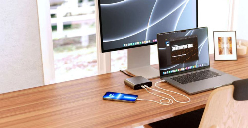 HyperJuice - Adaptador de alimentação - 245 Watt - conectores de saída: 4 - prata