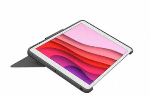 Teclado Logitech Combo Touch trackpad QWERTY Nórdico cinzento