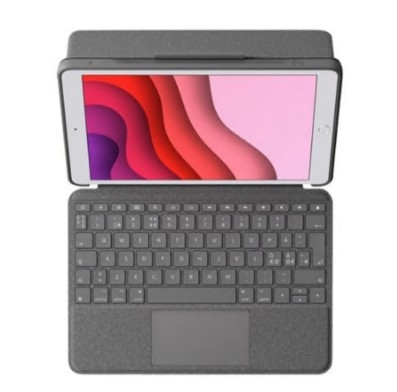 Teclado Logitech Combo Touch trackpad QWERTY Nórdico cinzento