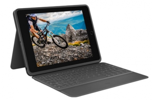 Teclado Logitech Rugged Folio Apple Smart connector QWERTY Nórdico grafite, 920-011205