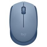 Logitech M171 - Rato - destros e canhotos - óptico - 3 botões - sem fios - 2.4 GHz - receptor sem fio USB - blue/grey