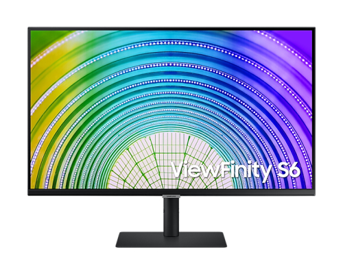 Samsung ViewFinity S6 S32A600UUP - S60UA Series - monitor LED - 32" - 2560 x 1440 QHD @ 75 Hz - VA - 300 cd/m² - 3000:1 - HDR10 - 5 ms - HDMI, DisplayPort, USB-C - preto