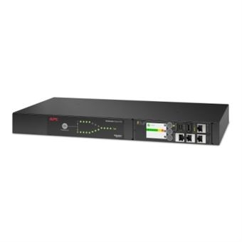 APC - Automatic transfer switch (montável em bastidor) - AC 230 V - 3840 VA - 1 fase - USB, Ethernet 10/100/1000 - conectores de saída: 1 - 1U - preto