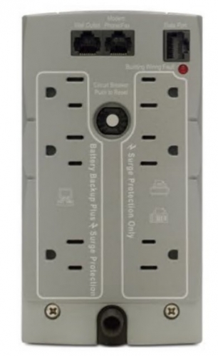 UPS AC 120 V 300 watt 500 VA 1 fase conectores de saída: 6 bege APC Back-UPS CS 500 , BK500