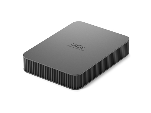 LaCie Mobile Drive STLR5000400 - Apple Exclusive - disco rígido - 5 TB - externa (portátil) - USB 3.2 Gen 1 (USB C conector) - cinzento espaço - com 3 anos de Recuperação de dados Seagate Rescue