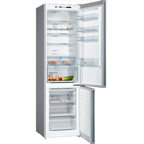 Frigorifico Combinado 2 Portas Cor Inox No Frost BOSCH KGN39VIDA 366LT 203.0 x 60.0 x 66.0 cm Classe D
