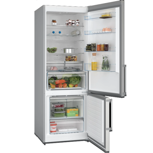 Frigorifico Combinado 2 Portas Cor Aco Inoxidavel No Frost BOSCH KGN56XIDR 508LT 193.0 x 70.0 x 80.0 cm Classe D