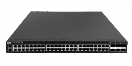 Switch D-Link DXS 3610-54T L3 Administrado 48 x 1 Gigabit / 10 Gigabit Ethernet + 6 x 40 Gigabit QSFP+ / 100 Gigabit QSFP28  montável em trilho