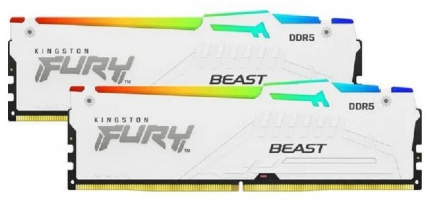 32GB 5200 DDR5 DIMM Kit2 FURY B WHT RGB