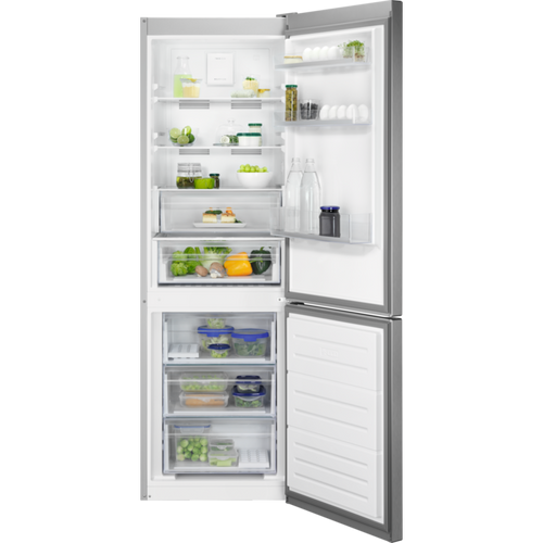 Frigorifico Combinado Inox No Frost  2 portas ZANUSSI ZNME32EU1 302L 186x59.5x65 Classe E