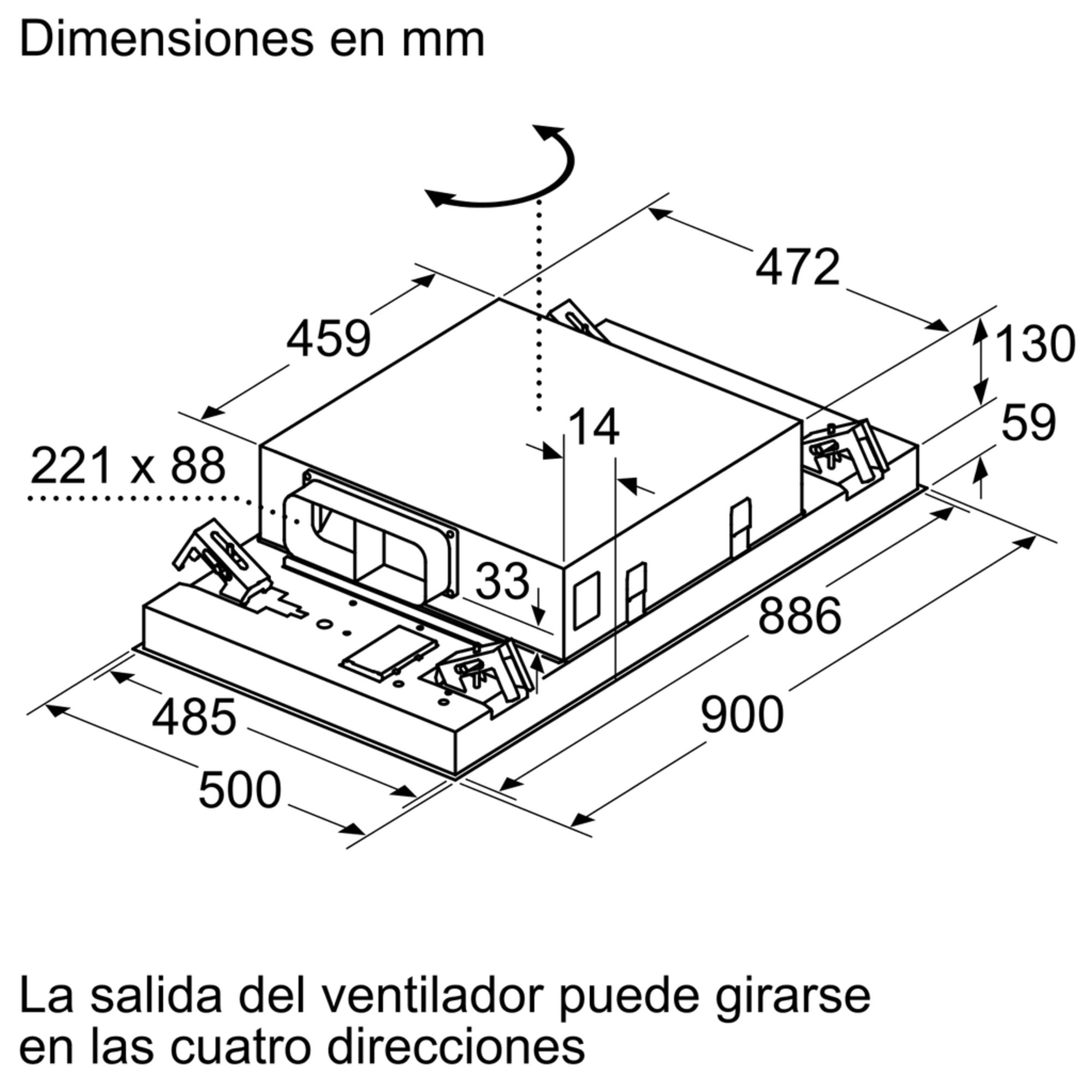 EXAUSTOR DE TETO BALAY  3BE296HW 90X50 BRANCO