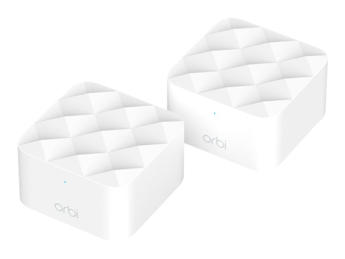 NETGEAR Orbi RBK12 Sistema Wi-Fi (router, extensor) até 3000 pés quadrados rede 1GbE Wi-Fi 5 Dual Band