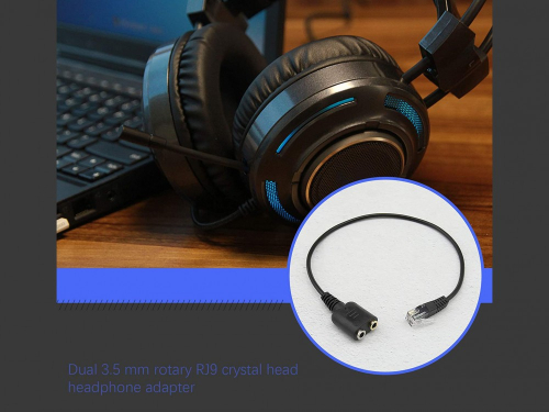 RJ9 to 3.5mm Headset Audio Adapter
