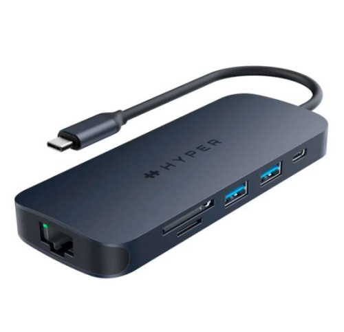 Hub USB-C HyperDrive EcoSmart 8 em 1 c/ PD 140W Azul