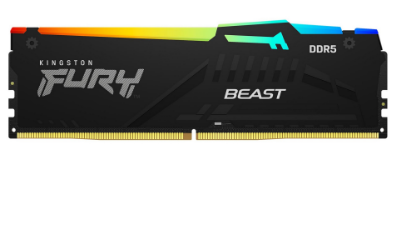 128GB 5200MT/s DDR5 CL40 DIMM (Kit of 4) FURY Beast RGB XMP