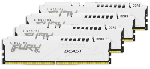 64GB 5600MT/s DDR5 CL40 DIMM (Kit of 4) FURY Beast White XMP