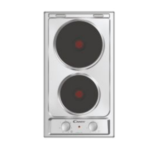 Placa Elétrica 2 Bocas Inox Candy CDE32/1X 1500w 45Cm L x P x A (mm): 288x510x45