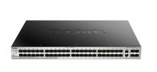 D-LINK SWITCH 48 SFP PORT L3 STACK MANAGED GIGABIT 2X 10GBASE-T PORT + 4XSFP+