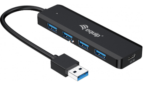 4-Port USB 3.0 Hub with USB-C Adapter