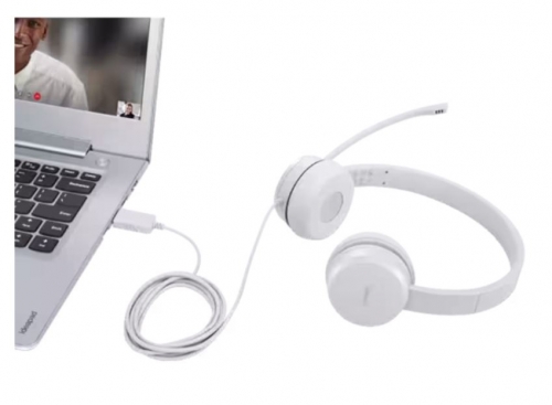 Fone de ouvido estéreo USB Lenovo 110 GXD1E71385 - Retail Box