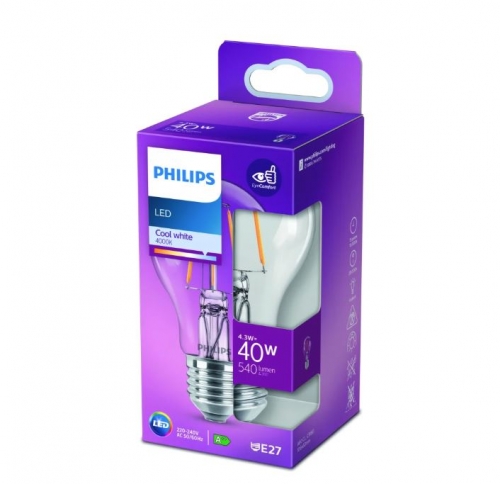 LED classic 40W A60 E27 CW CL ND SRT4