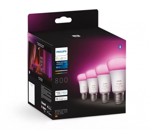 Philips A60 – Lâmpada inteligente E27 – 800 (pacote de 4)