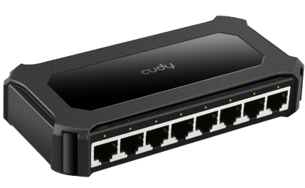 CUDY SWITCH DE MESA 8 PORTAS 10/100/1000 Mbps