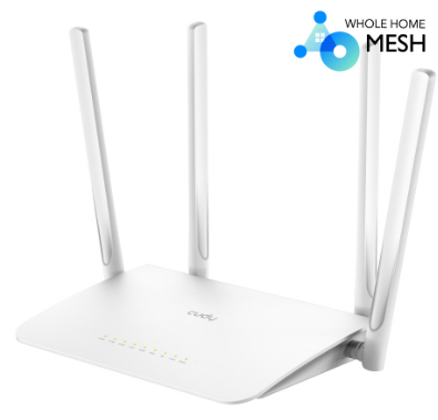 CUDY ROUTER AC1200 DUAL BAND WIFI 5 PORTAS 4 ANTENAS