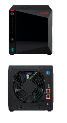 NAS ASUSTOR 4-Bay NIMBUSTOR 2, Celeron N5105 4C 2.0GHz 4GB/2.5GbE HDMI/USB, 3Y WTY AS504T