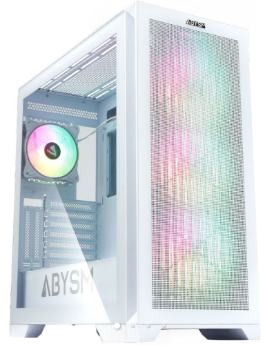 Caixa Gammer Computador Danube E-ATX MURA BX 300 - WHITE ARGB, AB812111W