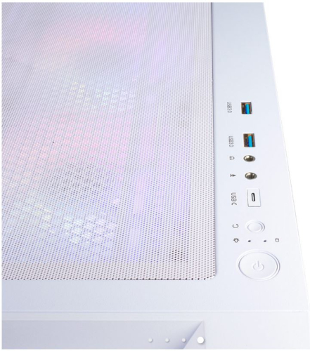 Caixa Gammer Computador Danube E-ATX MURA BX 300 - WHITE ARGB, AB812111W