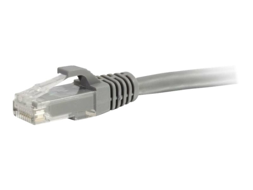C2G Cat5e Booted Unshielded (UTP) Network Patch Cable - Cabo patch - RJ-45 (M) para RJ-45 (M) - 5 m - PTNB - CAT 5e - moldado, sem nós, entrançado - cinza