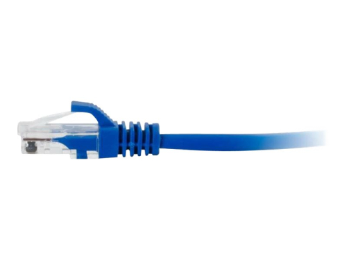 C2G Cat5e Booted Unshielded (UTP) Network Patch Cable - Cabo patch - RJ-45 (M) para RJ-45 (M) - 1 m - PTNB - CAT 5e - moldado, sem nós, entrançado - azul