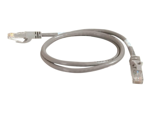C2G Cat6 Booted Unshielded (UTP) Network Patch Cable - Cabo patch - RJ-45 (M) para RJ-45 (M) - 50 cm - PTNB - CAT 6 - moldado, sem nós, entrançado - cinza