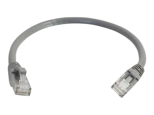 C2G Cat6 Booted Unshielded (UTP) Network Patch Cable - Cabo patch - RJ-45 (M) para RJ-45 (M) - 2 m - PTNB - CAT 6 - moldado, sem nós, entrançado - cinza